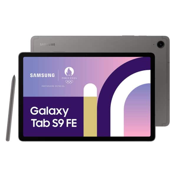 Samsung Galaxy Tab S9 FE+ - Tablette - Android - 128 Go - 12.4" TFT (2560 x 1600) - Logement microSD - 3G, 4G, 5G - gris