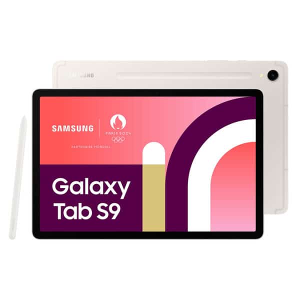 Samsung Galaxy Tab S9 Ultra - Tablette - Android - 256 Go - 14.6" AMOLED dynamique 2X (2960 x 1848) - Logement microSD - beige